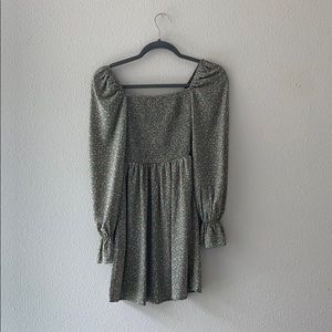 Missguided Green Floral Dress
